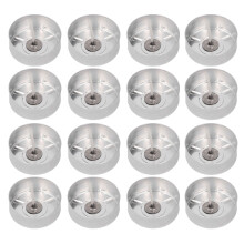 Set of 100 Aluminum Tea Light Holders with Wicks for Celebrations and Events