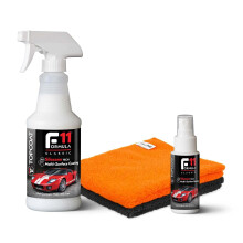 Lucidante e sigillante TopCoat F11 per auto, moto e altro - Alternativa a base d'acqua alla cera ceramica - Rimuovi graffi - Kit F11 da 16 oz con