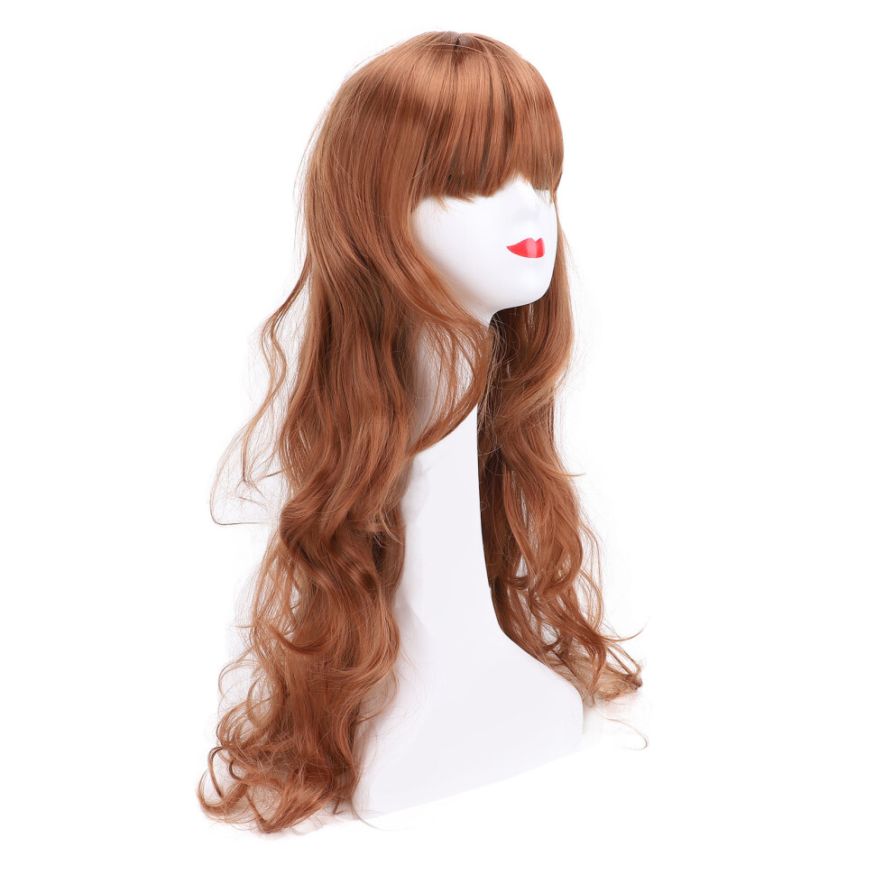 Long Wavy Curly Heat-Resistant Synthetic Wig for Women, Stylish & Breathable