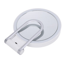 Double Sided LED Makeup Mirror 3000K-8000K, 64 LEDs, 10X Magnify, 183x225x24mm