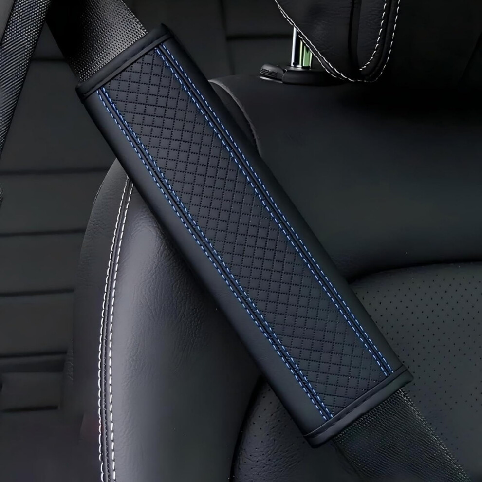 Car Seat Belt Cover For Tesla, Pu Leather Breathable Comfortable Protection 6038364116253