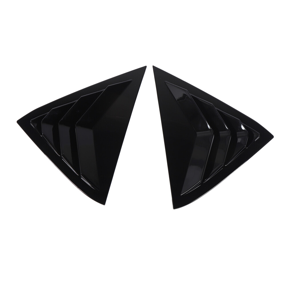 Rear Side Window Louver Cover For Fiesta Mk7 7.5 2008-2017 Glossy Black 8471346480962