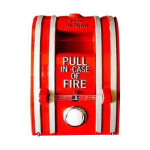 Fire Alarm Pull Station Toy - Wall Mounted Resin Doorbell Decoration for Home Gate Decor, Realistic Fire Alarm Cover