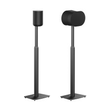 ynVISION.DESIGN Verstellbarer Bodenstnder, kompatibel mit SONOS Era 100 und Era 300  Schwarz  2er-Pack | (Paar) | Das Paket beinhaltet Montageopti