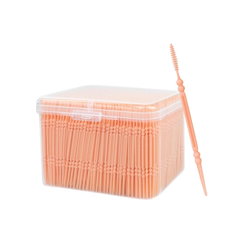 1100Pcs Dental Floss Picks Interdental Brushes Disposable Teeth Cleaning Picks for Brace Users and Oral Care