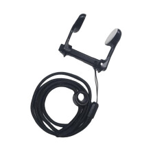 Swimming Nose Clip with Lanyard, Easy-to-Use Nose Plugs for Youth and Adults, Black Diving Nose Guard