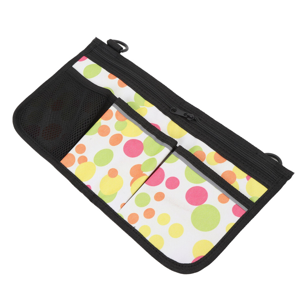 Waterproof Wheelchair Side Bag 600D Oxford Cloth with Cup Holder 18x35cm