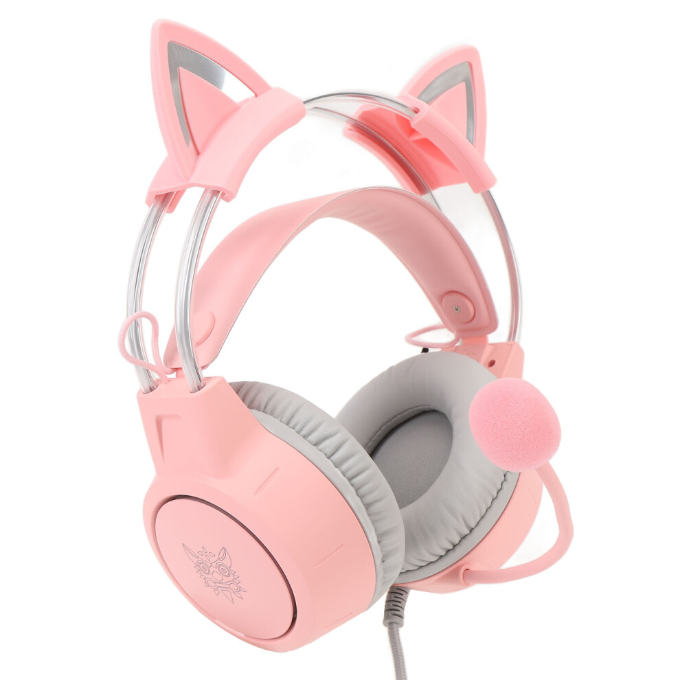 Roseate x15pro Cat Ear Gaming Headset with 50mm Speakers, RGB Light-image-OPC-PKBS7Q5-NEW