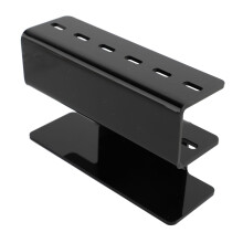8 Hole Acrylic Tweezers Stand for Eyelash Extension Storage Black