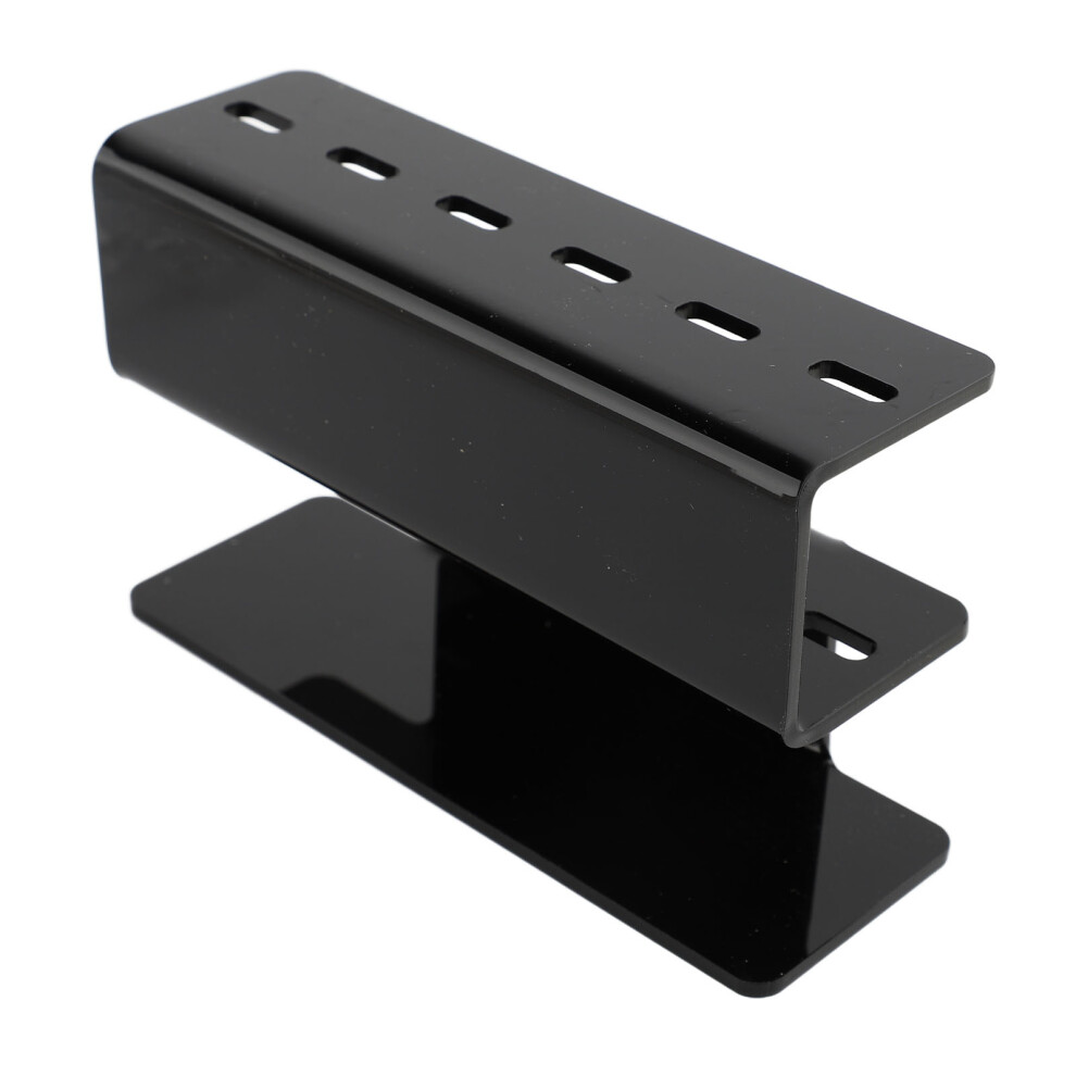 Black 8 Hole Acrylic Tweezers Stand For Eyelash Extension Storage