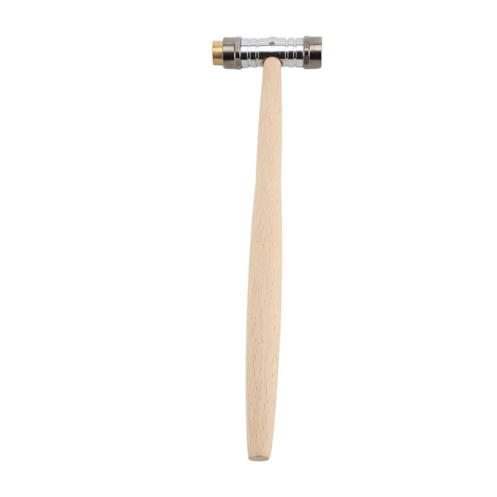 Dual Head Small Hammer Brass & Plastic Mallet With Beechwood Handle 5041346487693
