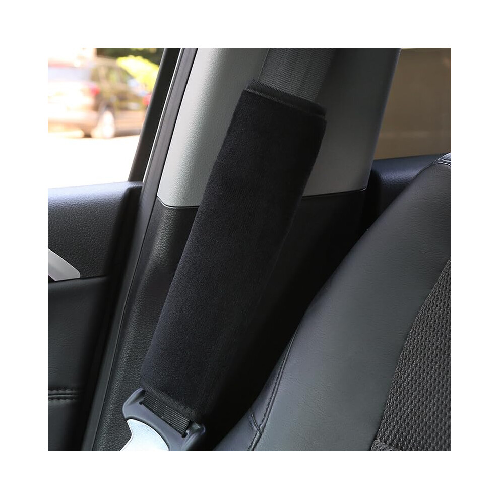 Car Seat Belt Cover For Opel Adam Karl Corsa Tigra - Soft Shoulder Pad For Adults And Children, Universal Fit Black 6447073443824