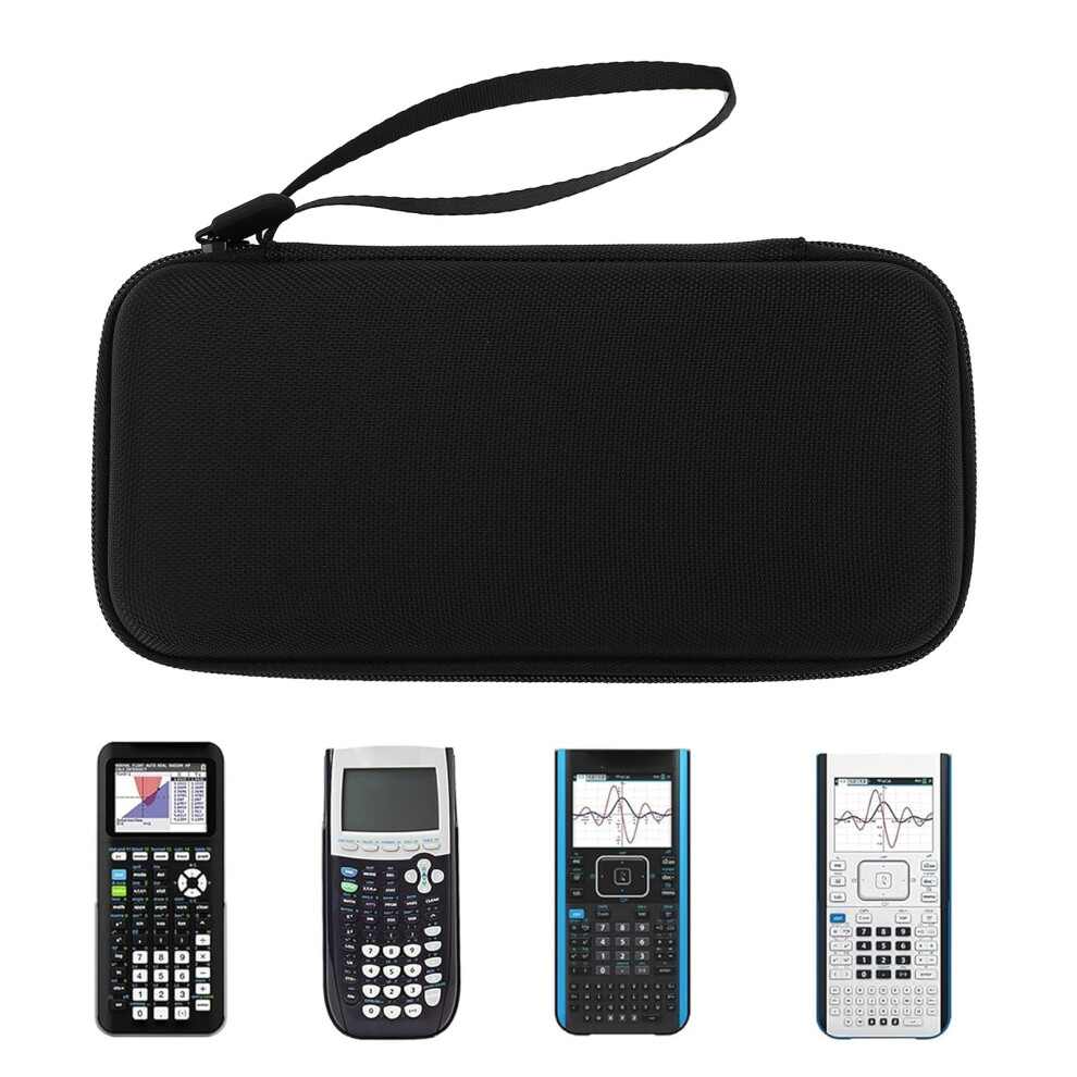 Travel Protective Nylon Eva Box For Ti 84 Plus Ce Graphing Calculator Black 8101346489497