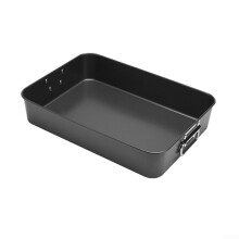 Tough Non Turkey Roaster Pan 13.7 Inches Stainless Steel for Home Chefs Durable Cooking Bakeware