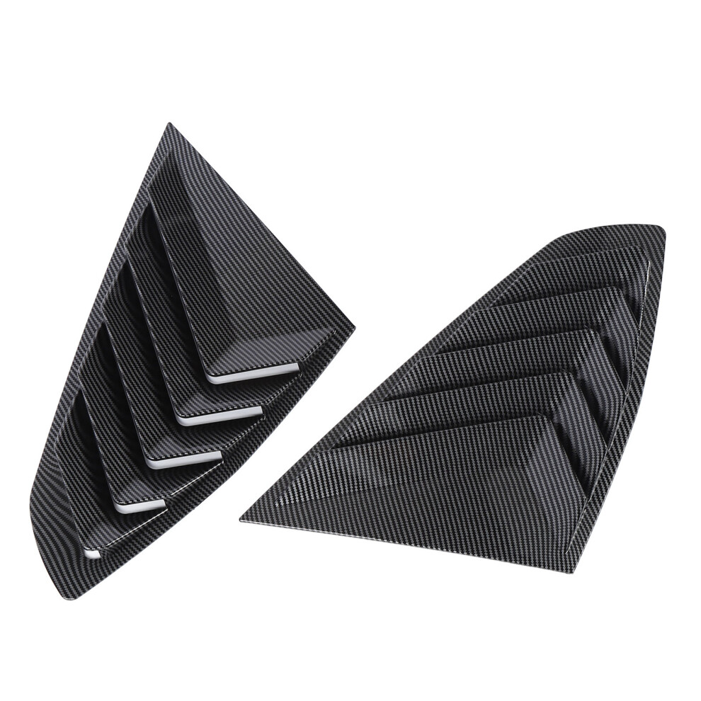 2Pcs Rear Window Louvers For 4 Series G26 Gran Coupe 2020-2024 Carbon Fiber Style 9321346489955