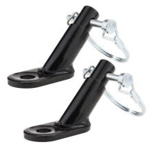 2Pcs Bike Trailer Hitch Connector Durable Iron Attachment for Safe Cycling Compatible with Most Bike Trailers Easy Install