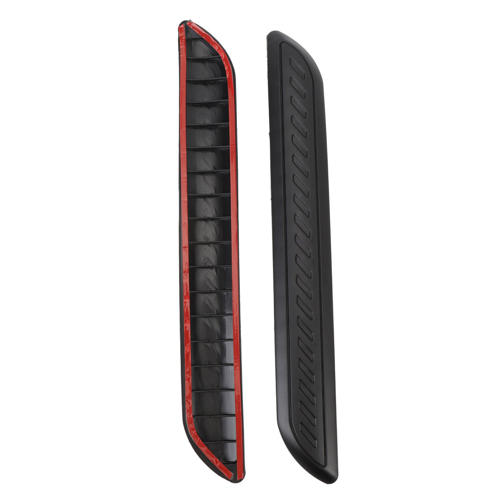 2Pcs Glossy Rubber Bumper Guard Strips For 1 Series E90 E91 W117 Black 4941346490468