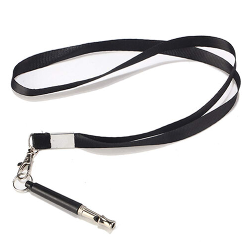 Professional Dog Training Whistle with Adjustable Strap, Multiple Frequencies, Black Color