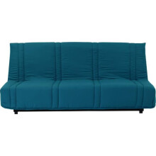 Panchetta clic clac 3 posti - Blu canard - 100% cotone - L 193 x P 92 cm - LENA