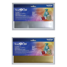8 metallisierte Transferfolien 10 x 20 cm Brother ScanNCut - Gold &amp; Silber
