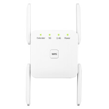 1200Mbps Dual Band WiFi Repeater 7.8x7x3.5cm White
