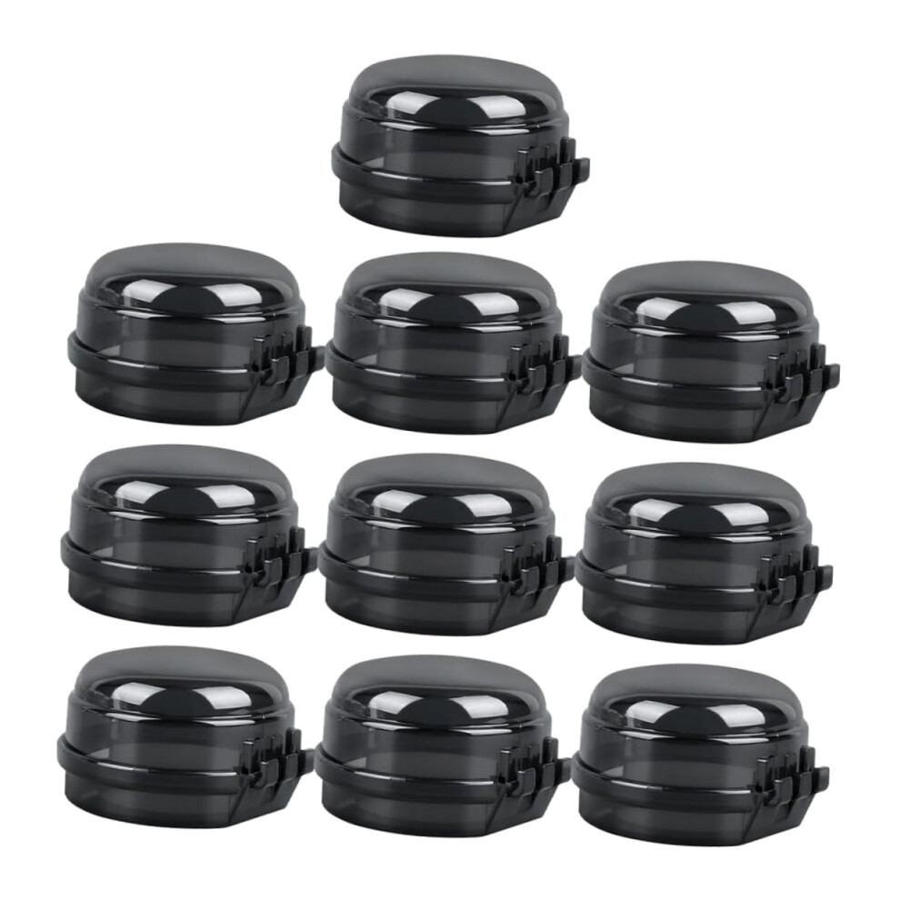 10pcs Transparent Stove Knob Covers for Oven and Gas Stove Safety Guards Easy Installation Kitchen Protective Knobs