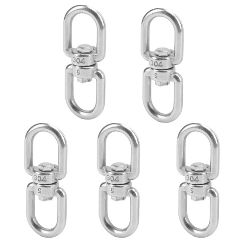 5Pcs Swivel Hooks M5 Double Ended 304 Stainless 1