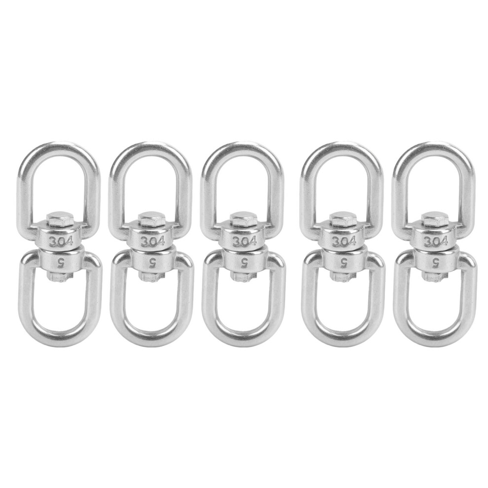 5Pcs Swivel Hooks M5 Double Ended 304 Stainless