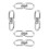 5Pcs Swivel Hooks M5 Double Ended 304 Stainless 10