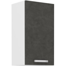 Hochschrank mit 1 Flügeltür - Mattgrau - L 40 x T 31,6 x 72 cm - LASSEN
