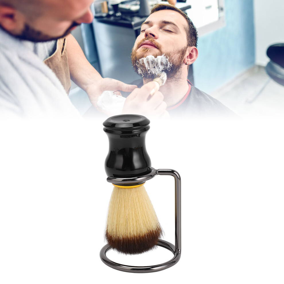 Shaving Brush with Stand Men Wet Shaving Cream Soap ABS Synthetic Steel