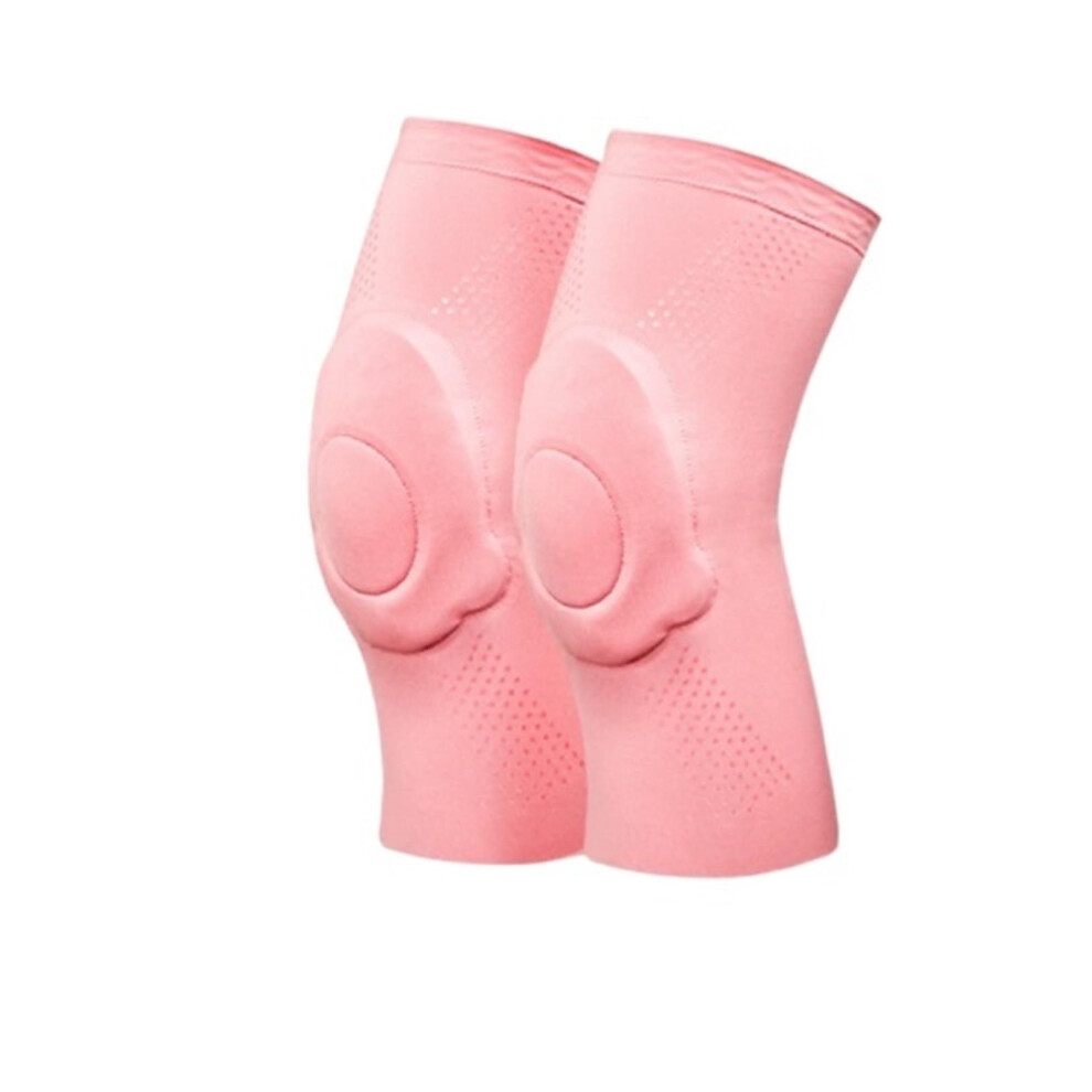 Volleyball Knee Pads Compression Sleeves for Men and Women, Weightlifting, Squats, Sports, Pink, XS Size-image-OPC-PKBSCQ6-NEW