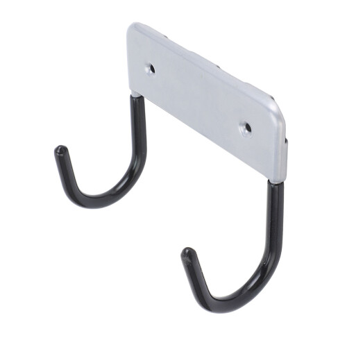 Wall Mounted Ironing Board Hook | Silver Gray Space Saver Iron Holder
