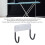 Wall Mounted Ironing Board Hook | Silver Gray Space Saver Iron Holder 4