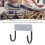 Wall Mounted Ironing Board Hook | Silver Gray Space Saver Iron Holder 6