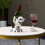 Multifunction Creative Astronaut Shaped Wine Rack Cute-silver 3