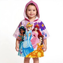 Disney Princess Hooded Poncho Towel for Kids
