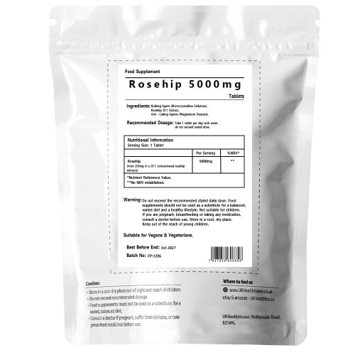 Rosehip Extract 5000mg x 120 Tablets Joint Health Arthritis Support 1