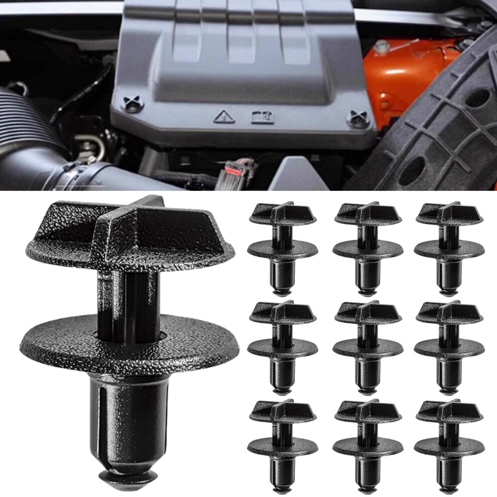 Air Intake Trim Plastic Clips Lr024316, 10 Pcs Cowl Panel Retainer Clips For Land Rover Discovery & Evoque, 9Mm Hole Fit 9016109649058
