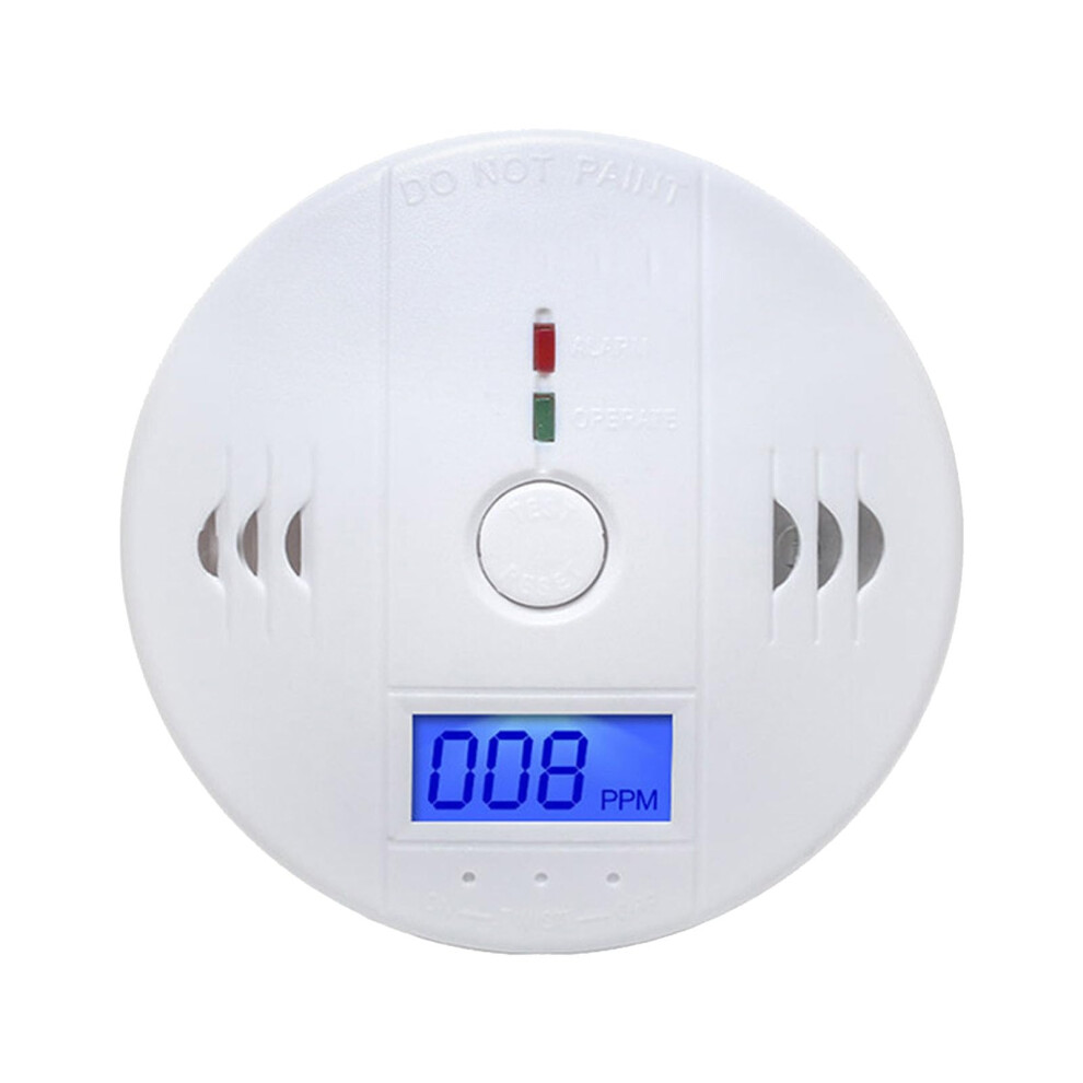 Battery Operated Wireless Carbon Monoxide Detector With Loud Alarm And Lcd Display For Home Safety 6447073444913