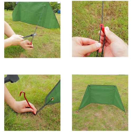 Silicone Cotton Canvas Windshield for Camping, Large Size, Wind Protection During Cooking 2
