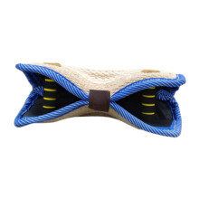 Jute Bite Pillow Dog Tug for Medium to Large Dogs, Ergonomic Handles, Heavy-Duty Training Tool for German Shepherds and Rottweilers