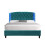 Comfy Living (5ft King Size, No Mattress) Fabric Bedframe With LED Headboard In Green 3