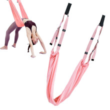 Yoga Swing Straps for Leg Stretching | Anti-Slip Pink Strap for Splits Training and Gym Fitness
