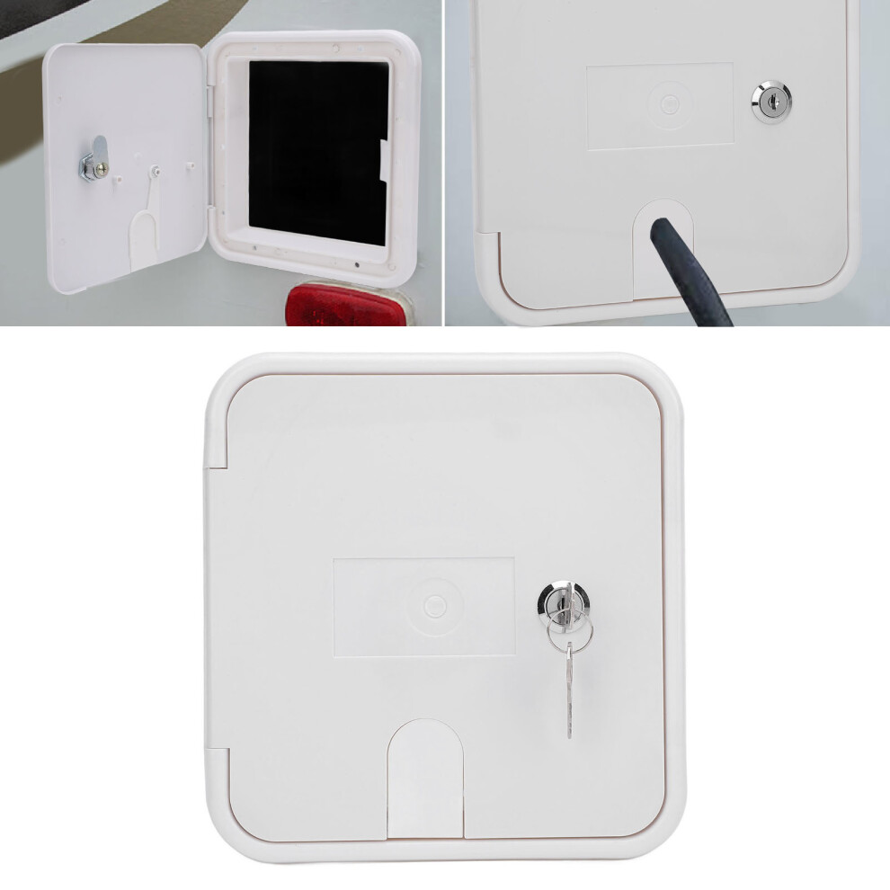 Trailer Power Cord Lock With Hatch Cover And 2 Keys For Electrical Access 7611346505314