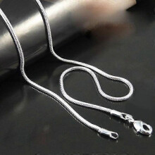 Hot Mens Womens Sell Silver Jewelry Snake Chain Necklace 16inch