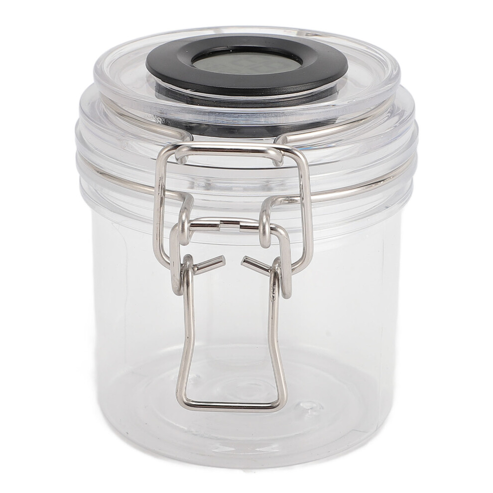 200ml Eyelash Glue Storage Jar with Temp & Humidity Monitor, Transparent