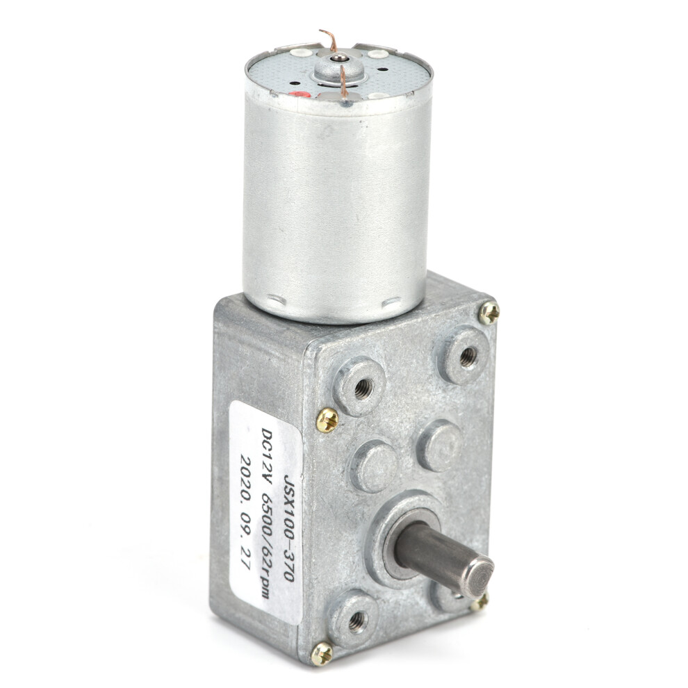 Worm Gear Motor JSX100370 SelfLocking DC 12V 62RPM