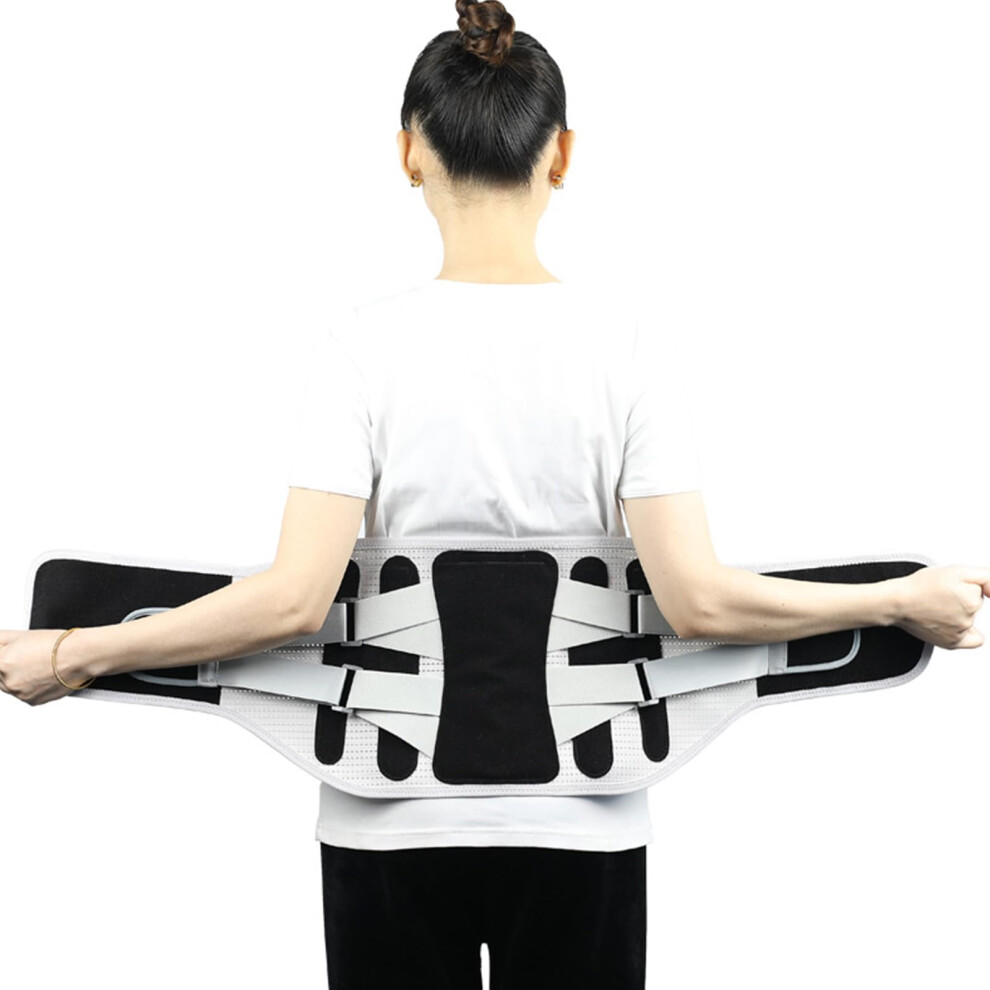Ergonomic Back Belt Lumbar Support Brace with Adjustable Lumbar Pad for Men and Women, Breathable Material, Universal Fit