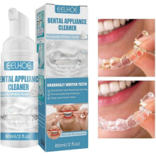3PCS Foaming Braces Cleaner,Denture Whitener Toothpaste - Freshening Spray Cleanser for Aligners, Mouth Guards & Night Guards - Easy Cleaning, 2 Ounce